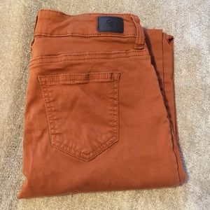 Celebrity Pink Nutmeg colored skinny jeans